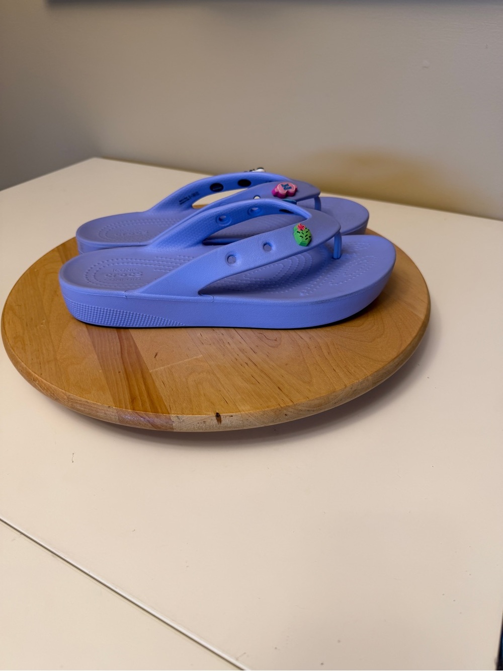 Crocs Platform flip flops Moon Jelly